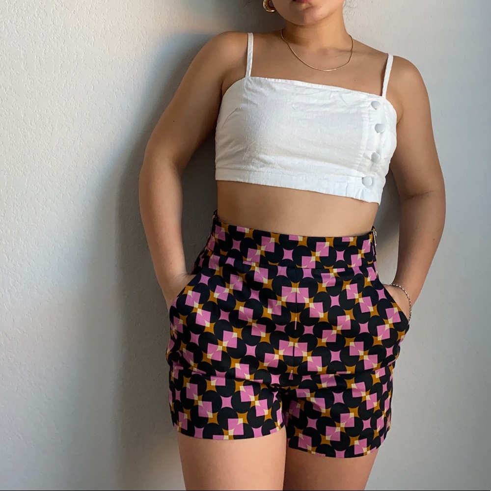NWT | SALE |ZARA Geometric Print Shorts